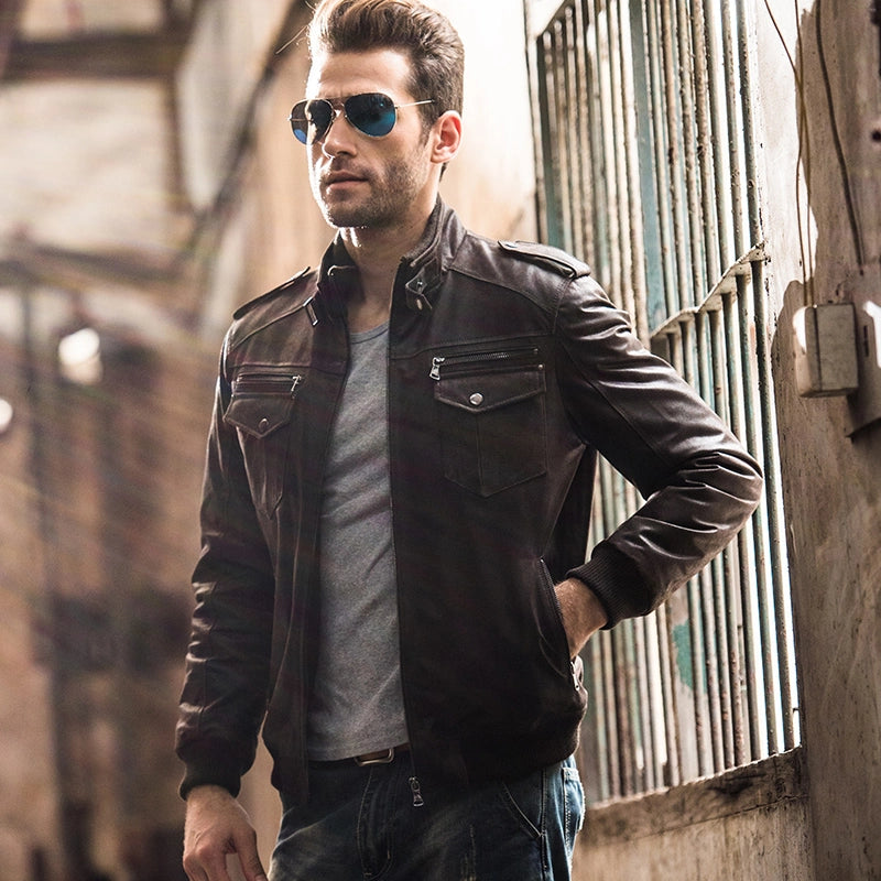 Men Leather Jacket – Adam Advani