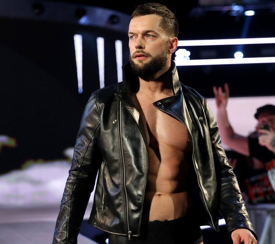 WWE Finn Balor Black Stylish Leather Jacket