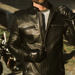 Men's Leather Moto Jacket – Sleek and Durable Biker Style