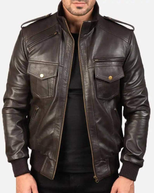 Men's Genuine Cowhide Leather Jacket