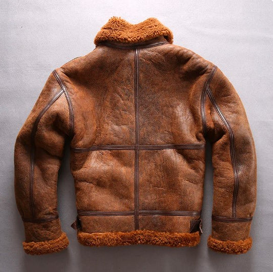 b3 shearling bomber jacket