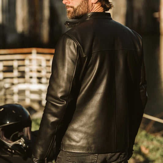 Men's Leather Moto Jacket – Sleek and Durable Biker Style