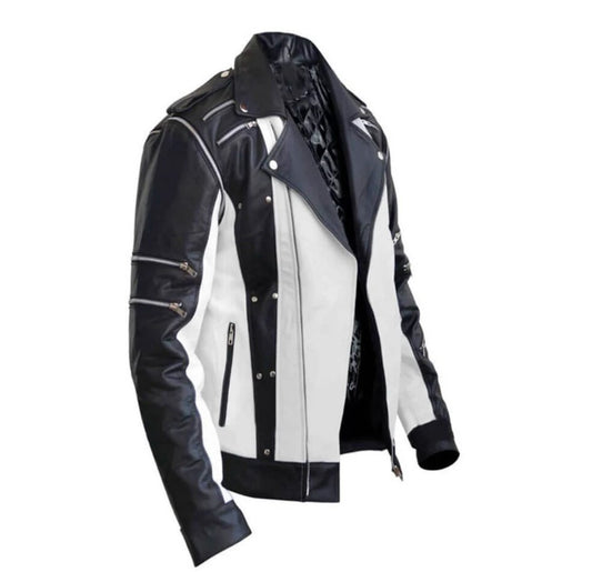 Michael Jackson’s Black & White Leather Jacket