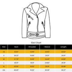 Women’s Black & Beige Genuine Sheepskin Lapel Collar Moto Biker Casual Classic Loose Oversized Café Racer Asymmetric Leather Jacket