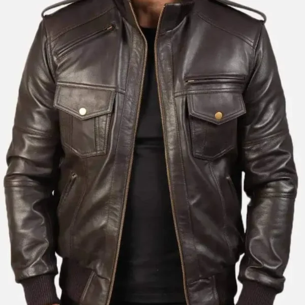 Men's Genuine Cowhide Leather Jacket