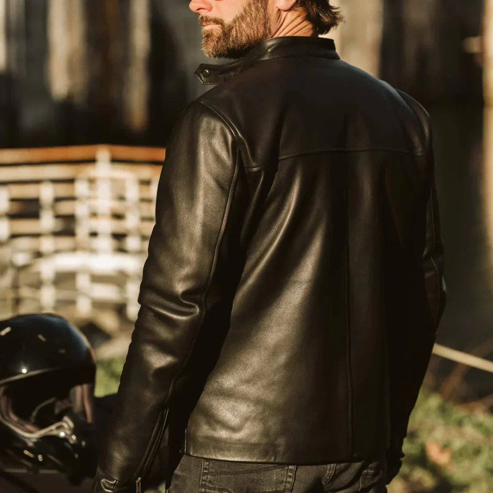 Men's Leather Moto Jacket â€“ Sleek and Durable Biker Style - Image 2