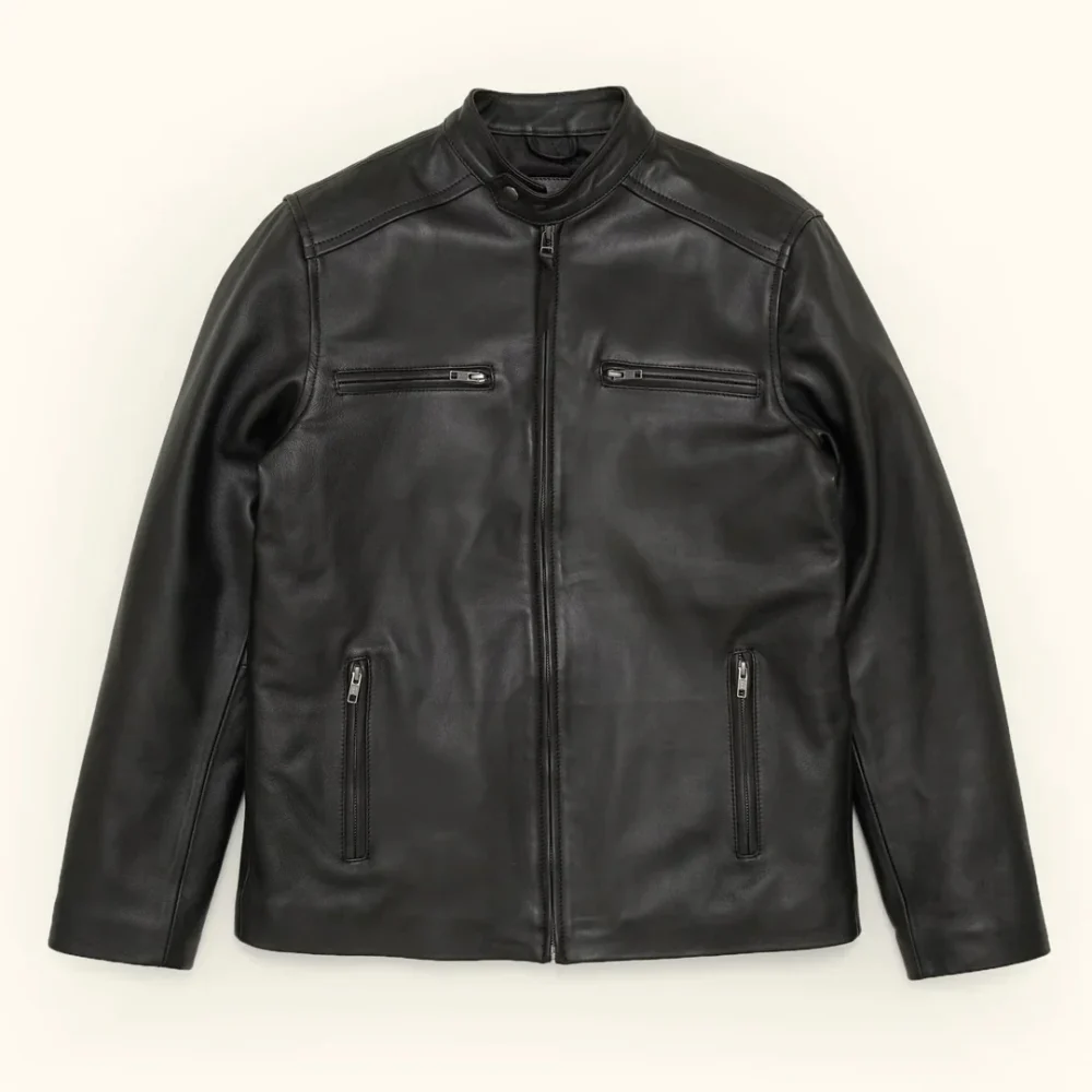 Men's Leather Moto Jacket â€“ Sleek and Durable Biker Style - Image 5