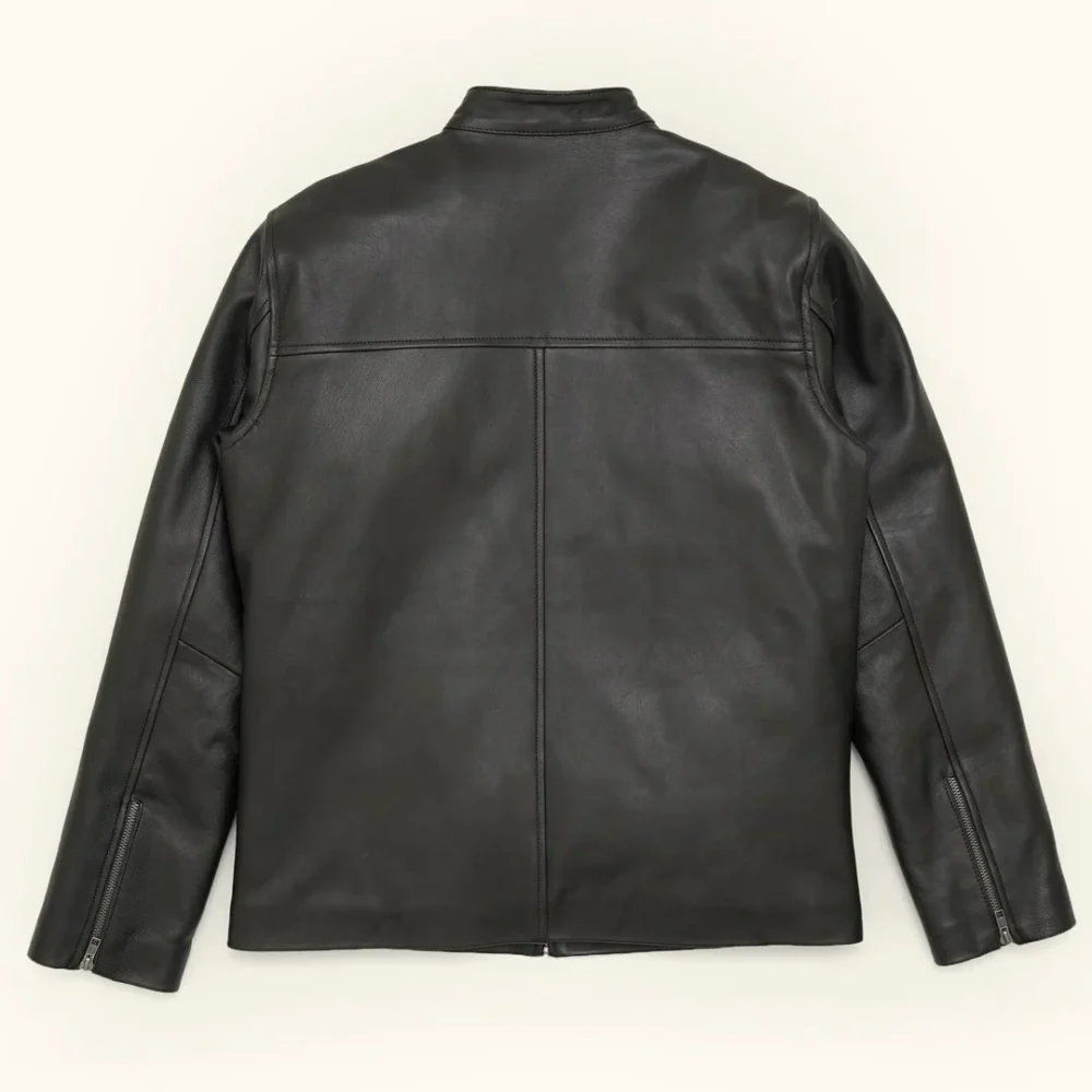 Men's Leather Moto Jacket â€“ Sleek and Durable Biker Style - Image 6