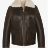Men's Pure Leather Shearling Jacket