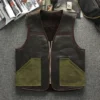 Men's Motorcycle Biker Club Cowhide Leather Vest