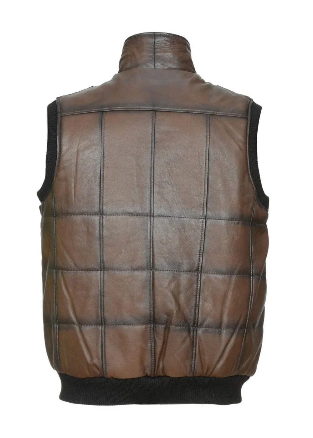 Men's Genuine American Leather Summer Vest - Workwear Waistcoat - Image 2