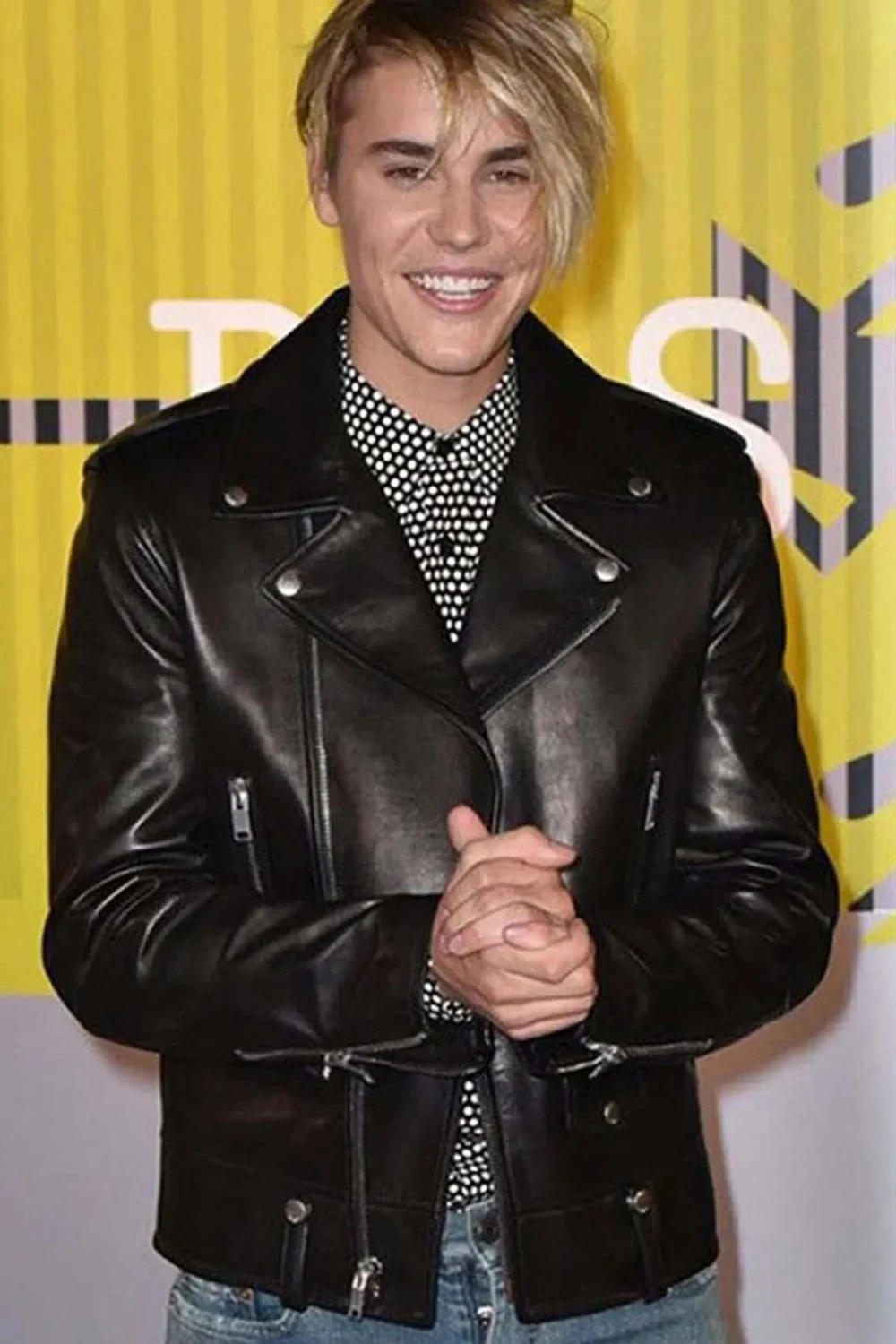 Justin Bieber Stylish Leather Jacket