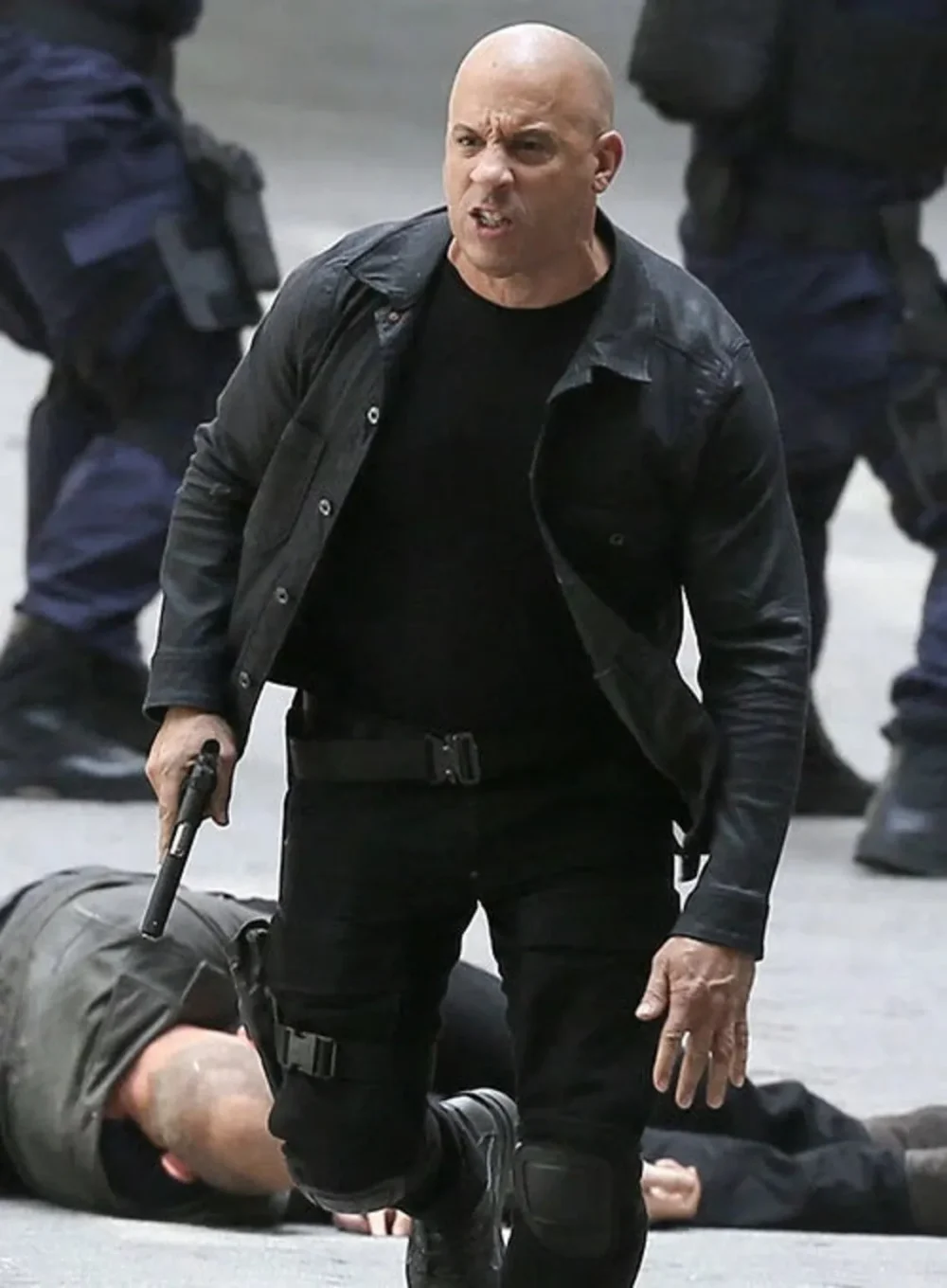 VIN DIESEL FAST and furious 8 leather jacket | men celebrity leather jacket by the jacket seller - Image 2