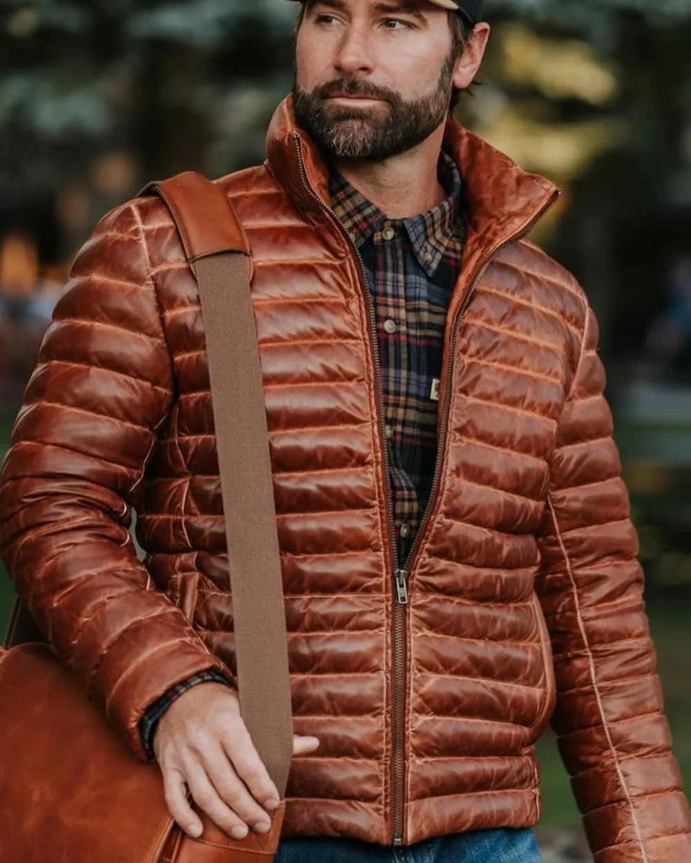 Men's Tan Genuine Lamb Skin Leather Jacket - Timeless Style and Unmatched Quality - Image 5