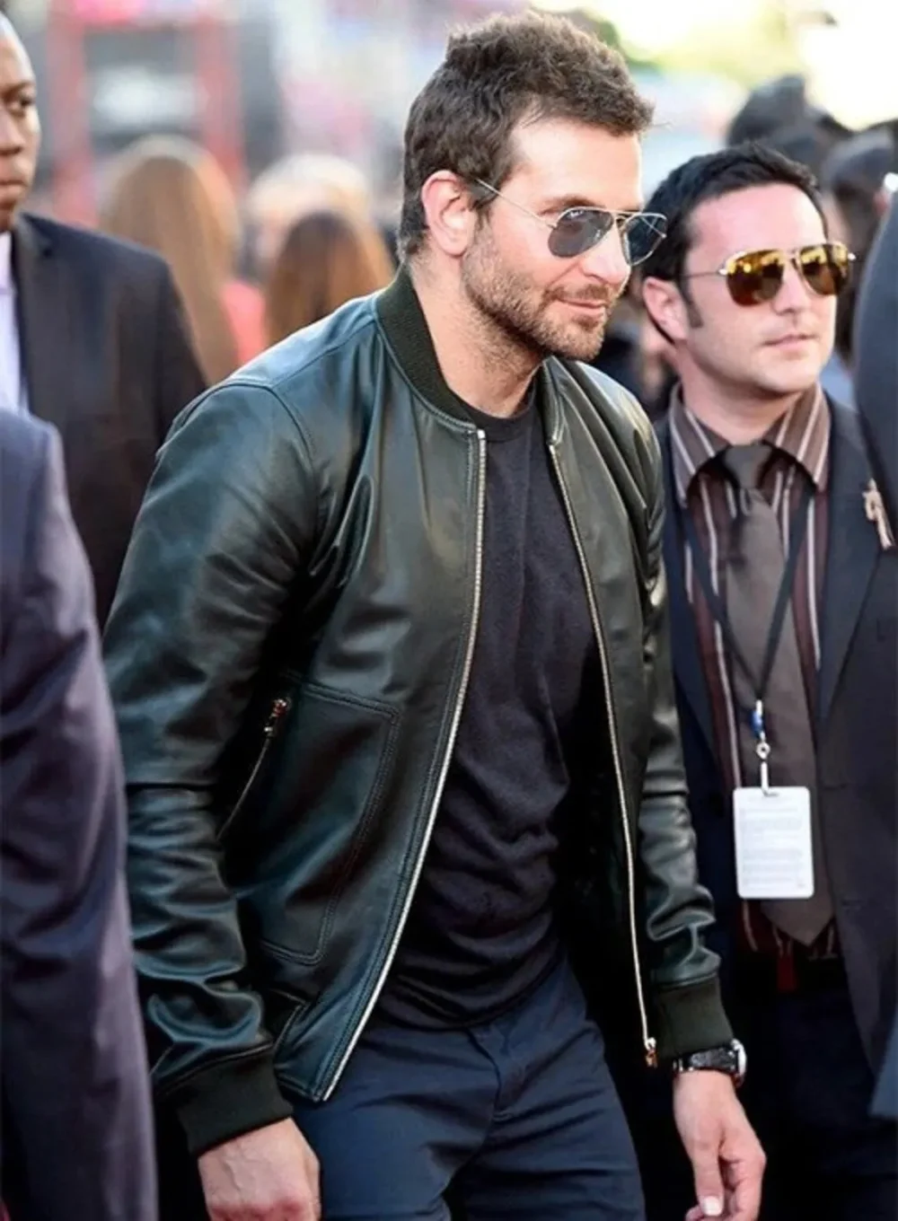 Bradley Cooper Leather Jacket | Men Celebrity Jacket | Celebrity Leather Jacket - Image 2