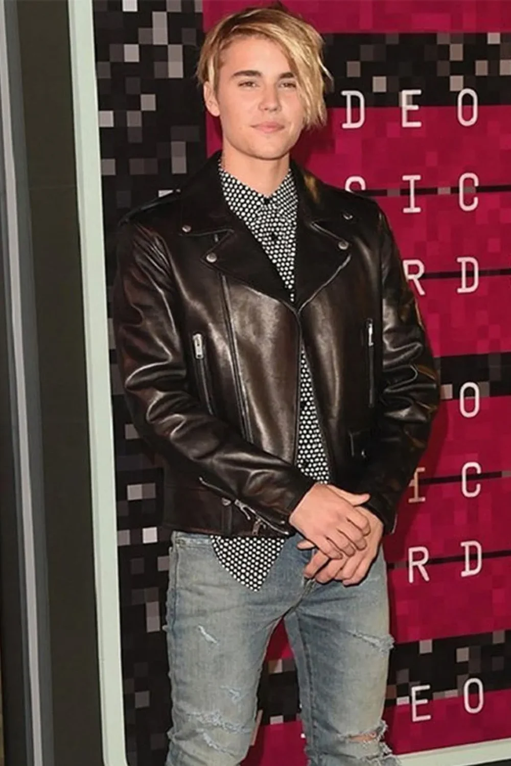 Justin Bieber Stylish Leather Jacket - Image 2