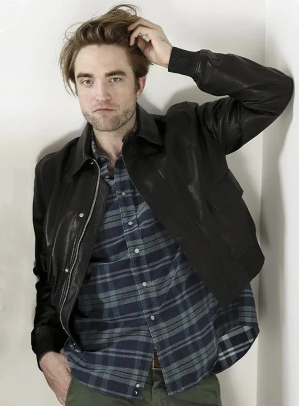 Robert Pattinson Leather Jacket | Men Celebrity Jacket | Genuine Leather Jacket - Image 2
