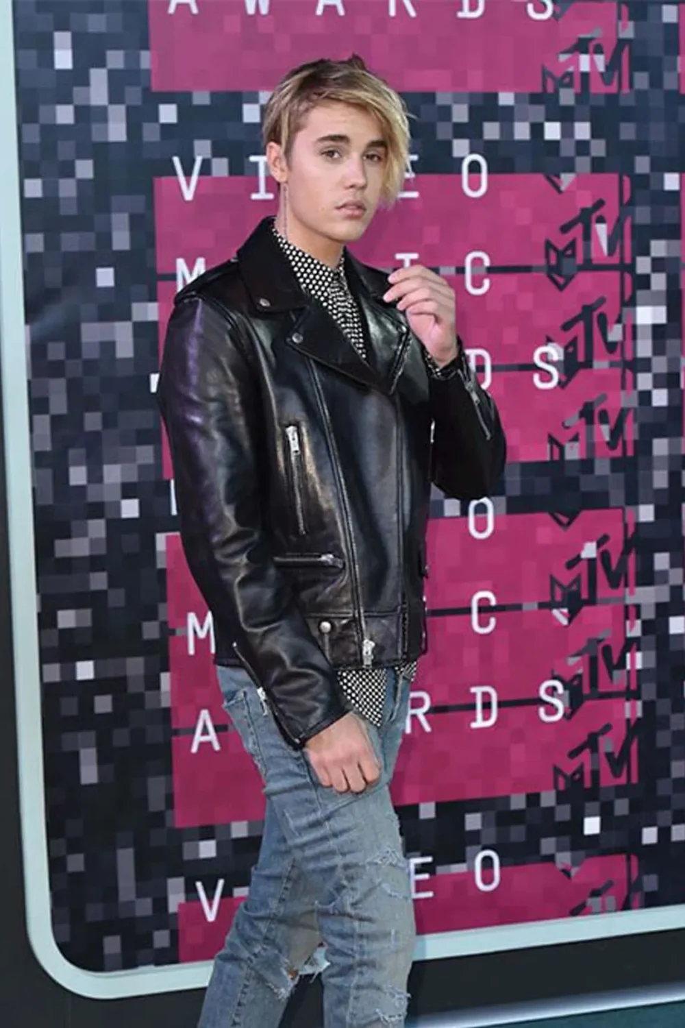 Justin Bieber Stylish Leather Jacket - Image 4
