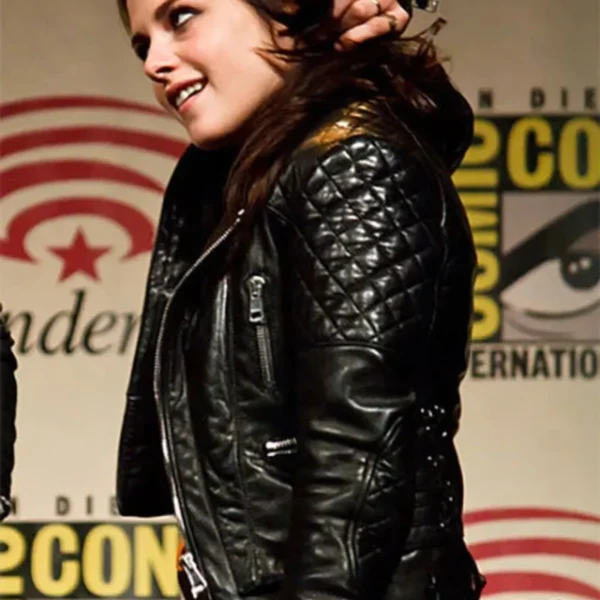 KRISTEN STEWART LEATHER jacket | women celebrity jacket