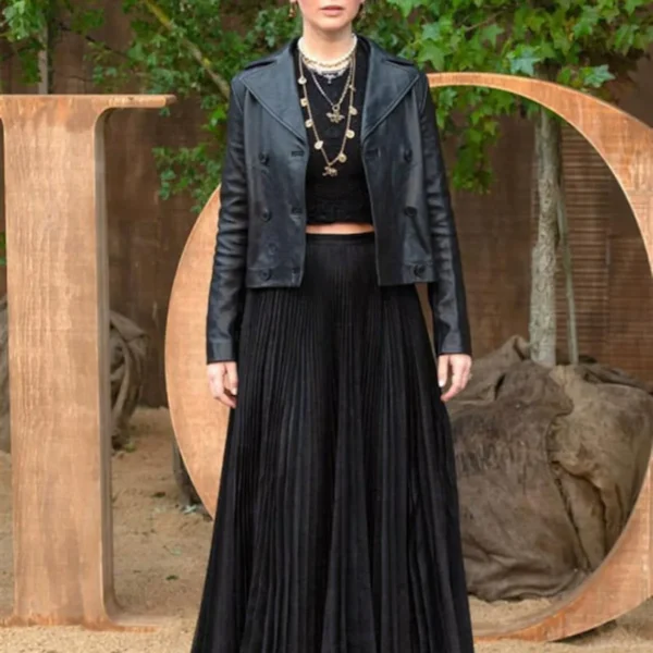 Jennifer Lawrence Black Leather Jacket by TJS