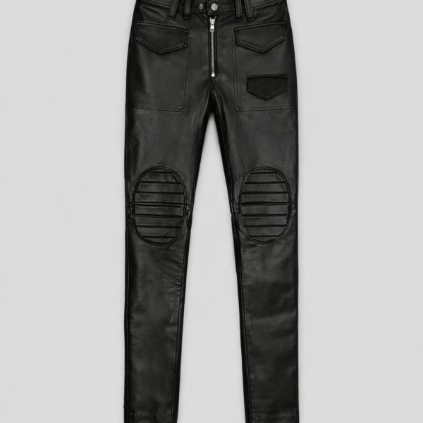 Men’s Slim Fit Ryder Leather Biker Jeans