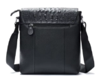 Men’s Crocodile Leather Satchel Crossbody Bag - Image 5