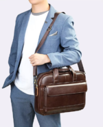 Genuine Leather Office Briefcase - Image 4