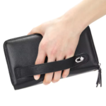 Men’s Leather Clutch Wallet – Double Zip - Image 4