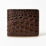 Men’s Brown Croc Texture Leather Wallet
