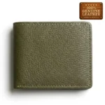 Classic Olive Green Bifold Leather Wallet
