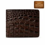 Men’s Brown Croc Texture Leather Wallet