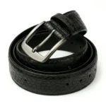 Royal Black Croc Leather Belt - Image 2