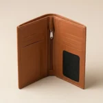 Minimal Leather Wallet – Classic Brown - Image 3