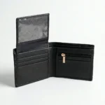 Black Croc Texture Wallet - Image 3
