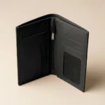 Minimal Leather Wallet – Classic Black - Image 3