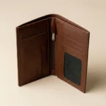 Minimal Leather Wallet – Brown - Image 3