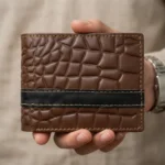 Premium Textured Brown Leather Wallet - Image 4