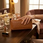 Women’s Brown Croc Texture Leather Wallet - Image 4