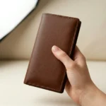 Minimal Leather Wallet – Brown - Image 4