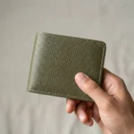Men’s Olive Green Leather Wallet - Image 4