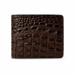 Men’s Brown Croc Texture Leather Wallet