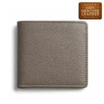 Classic Grey Bifold Leather Wallet