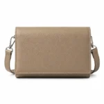 Champagne Elegance Leather Crossbody Purse