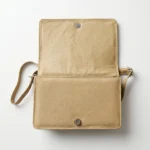 Elegant Beige Leather Crossbody Purse - Image 2