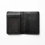 Premium Black Leather Trifold Wallet - Image 2