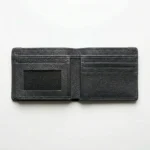 Men’s Black Leather Bifold Wallet - Image 2
