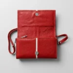 Ruby Elegance Leather Purse - Image 2
