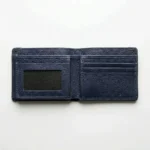 Classic Navy Blue Bifold Wallet - Image 2