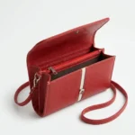 Ruby Elegance Leather Purse - Image 3
