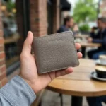 Classic Grey Bifold Leather Wallet - Image 4